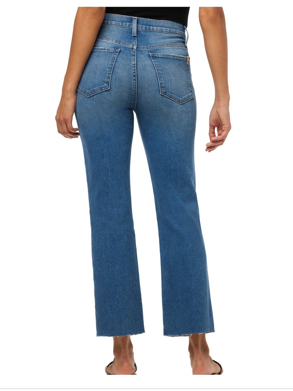 Joe’s Jeans Callie High Rise Cropped Boot Jeans 24 Raw Hem Designer Denim - Picture 2 of 7